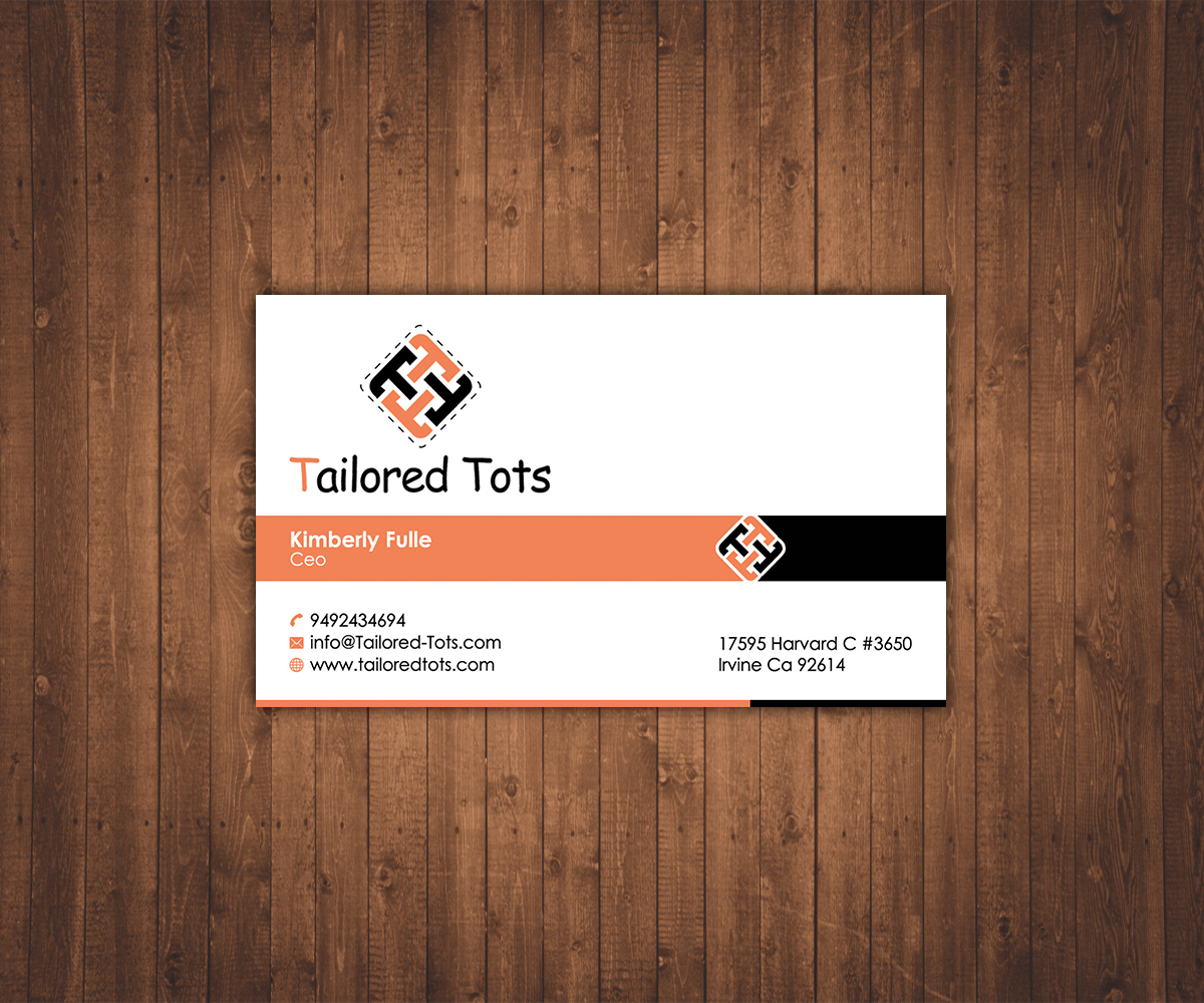 Business Card Design by Stylez Designz for Tailored Tots | Design #6578791