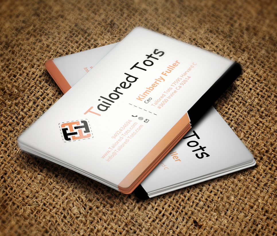 Design de Carte de Visite par Verified artistry (Design garden) pour Tailored Tots | Design #6582880