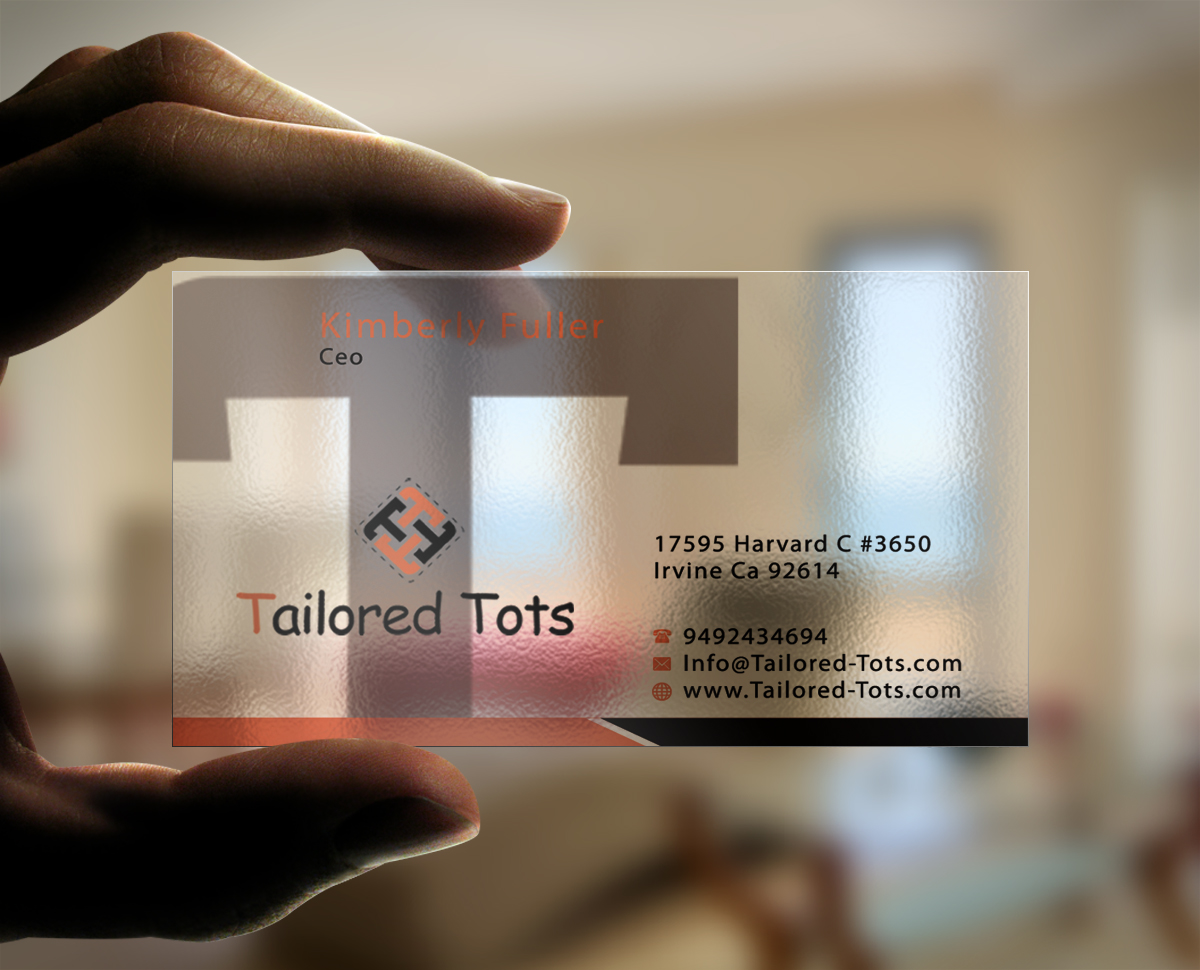 Business Card Design by AFHUN for Tailored Tots | Design #6581632