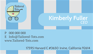 Business Card Design by Rodrigo Angeli for Tailored Tots | Design: #6569886