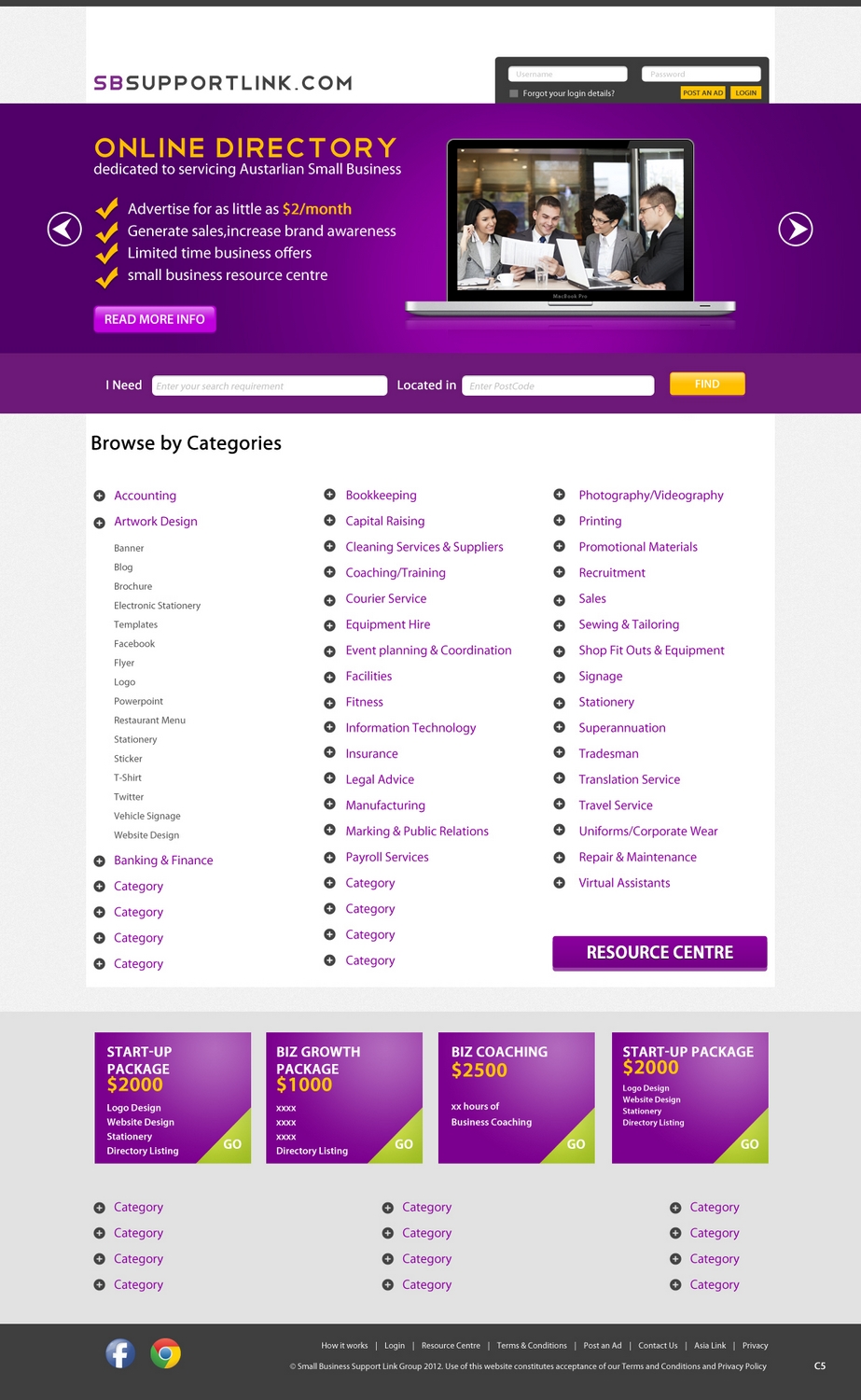 Web Design by pb for Small Business Support Link | Design #1721780
