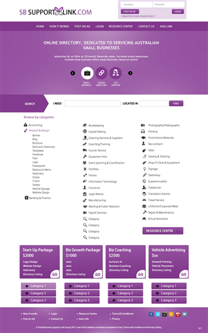 Web-Design von pb für Small Business Support Link | Design: #1721782