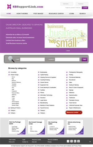 Web-Design von pb für Small Business Support Link | Design: #1721790