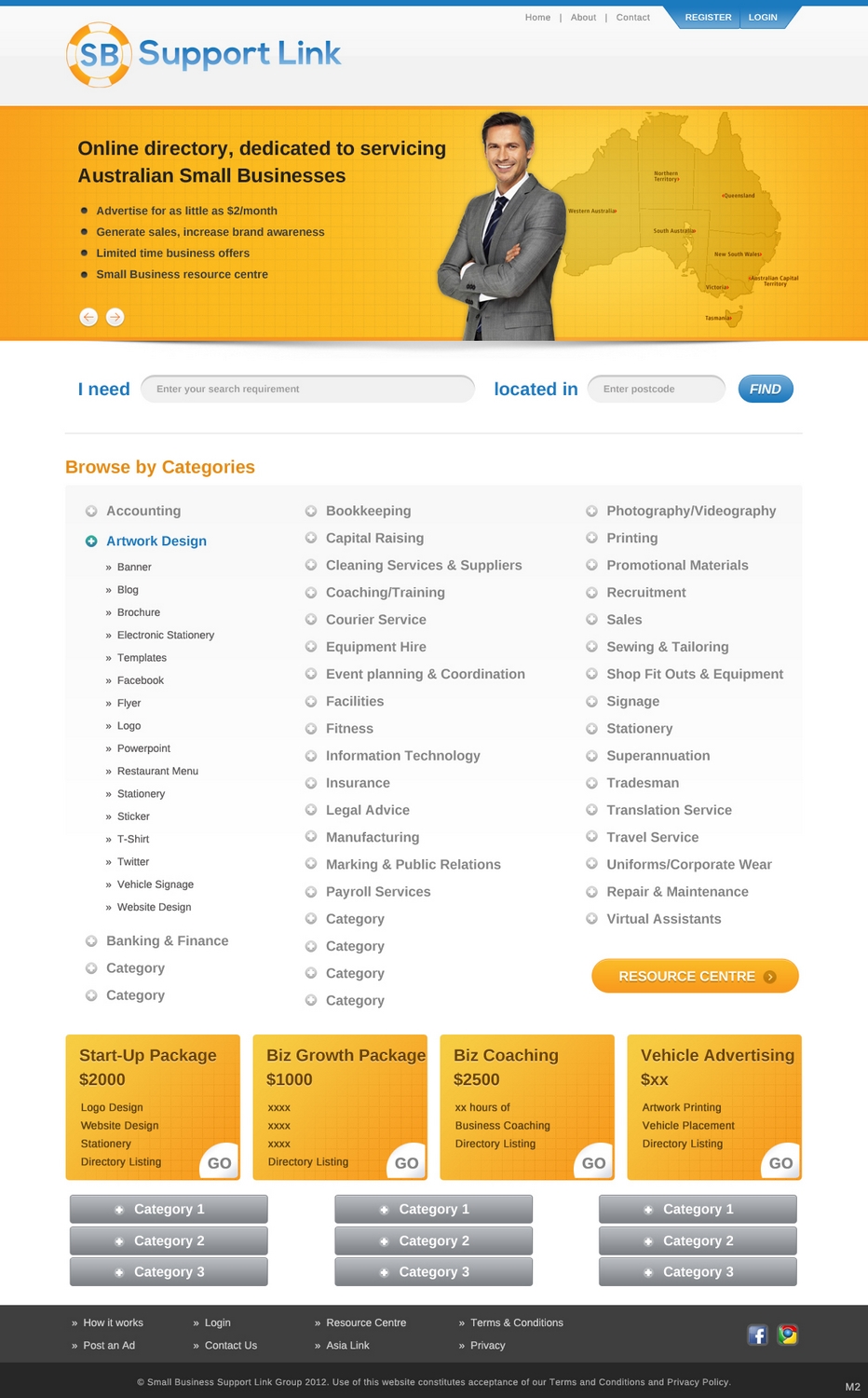 Web Design by pb for Small Business Support Link | Design #1721795