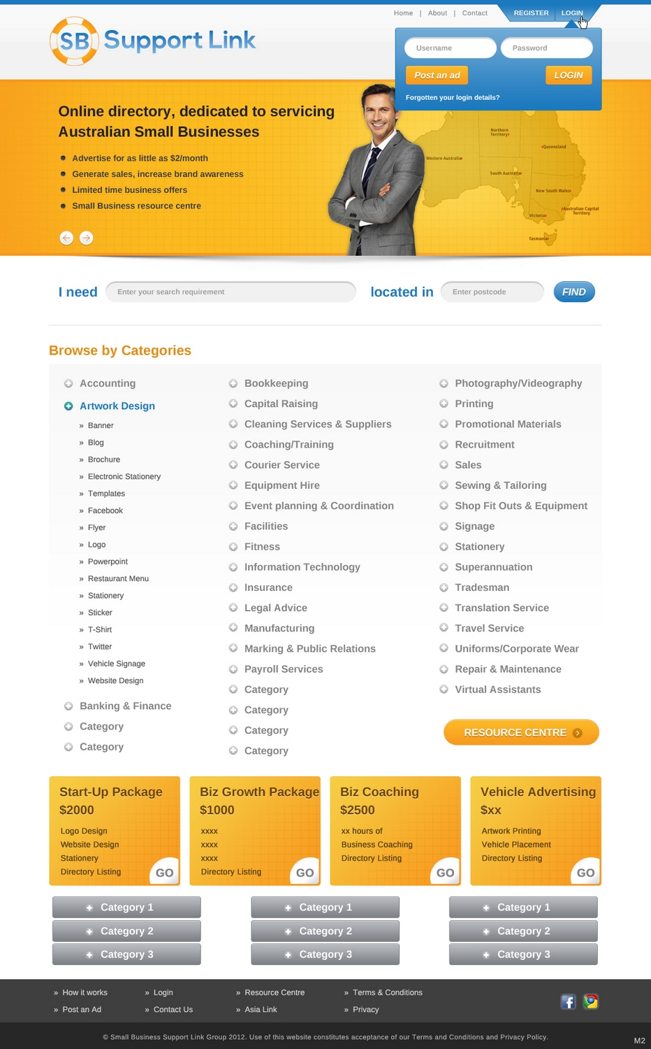 Web Design by pb for Small Business Support Link | Design #1721797