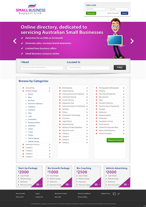 Web Design by pb for Small Business Support Link | Design: #1726009