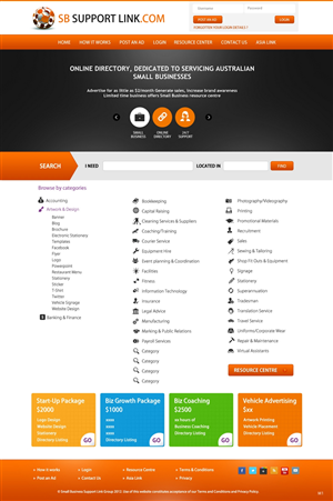 Web Design by pb for Small Business Support Link | Design: #1726011