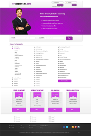 Web Design by pb for Small Business Support Link | Design: #1726012