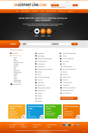 Web Design by pb for Small Business Support Link | Design: #1734123
