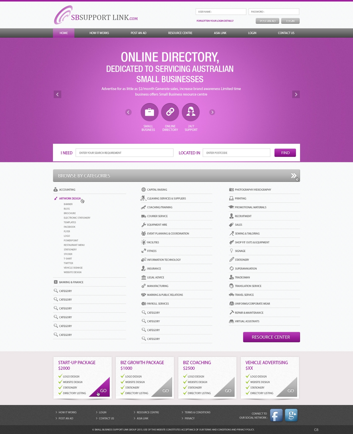 Web Design by pb for Small Business Support Link | Design #1734125