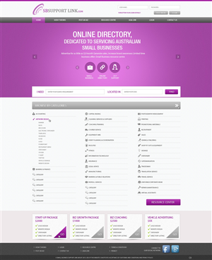 Web Design by pb for Small Business Support Link | Design: #1734125