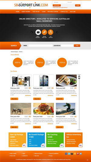Web Design by pb for Small Business Support Link | Design: #1745366