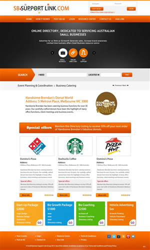 Web Design by pb for Small Business Support Link | Design: #1758521