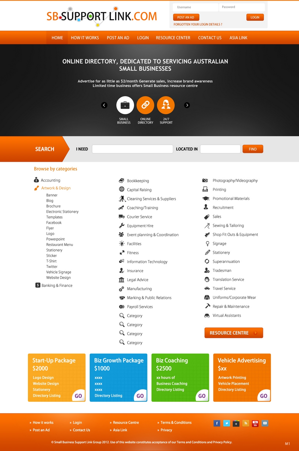 Diseño Web por pb para Small Business Support Link | Diseño #1758529