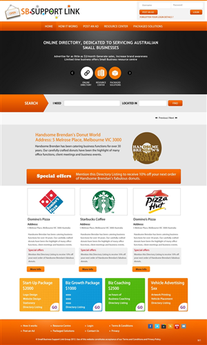Web Design by pb for Small Business Support Link | Design: #1766265