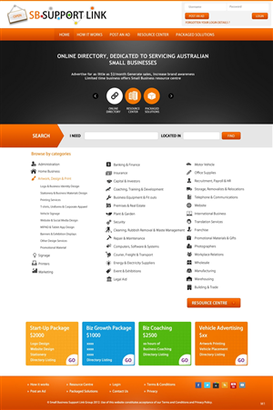 Web Design by pb for Small Business Support Link | Design: #1766266