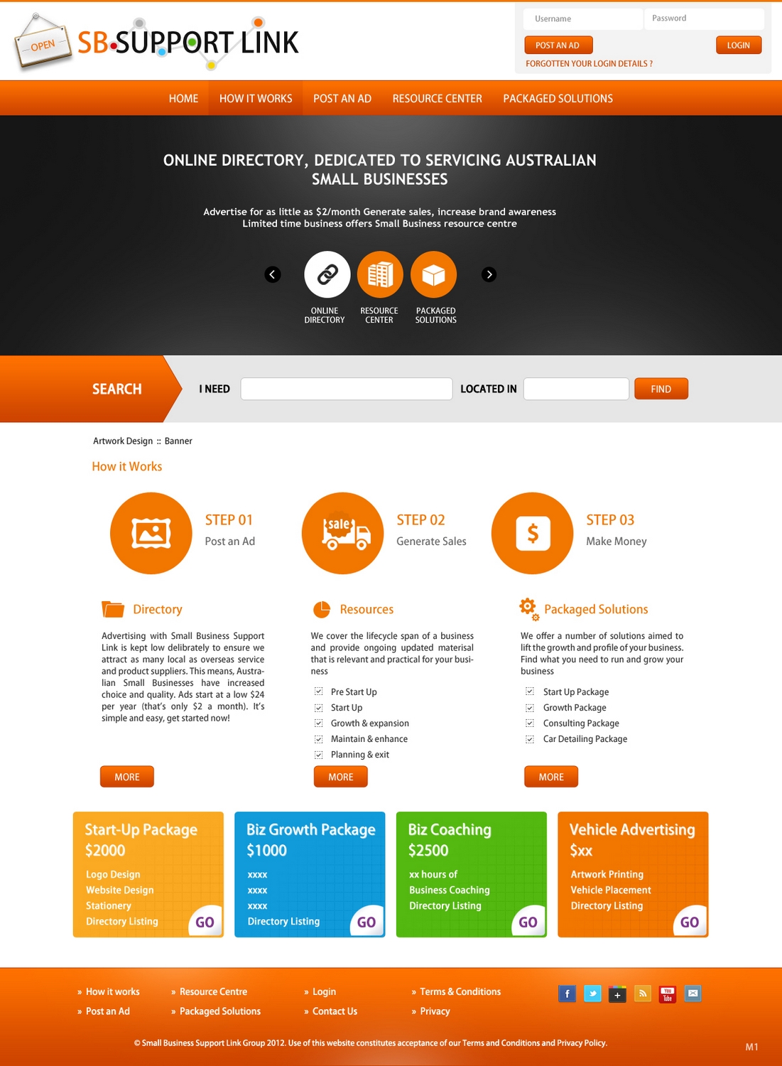 Web Design by pb for Small Business Support Link | Design #1766269