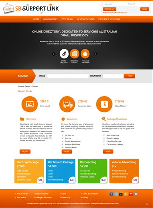 Web Design by pb for Small Business Support Link | Design: #1766269