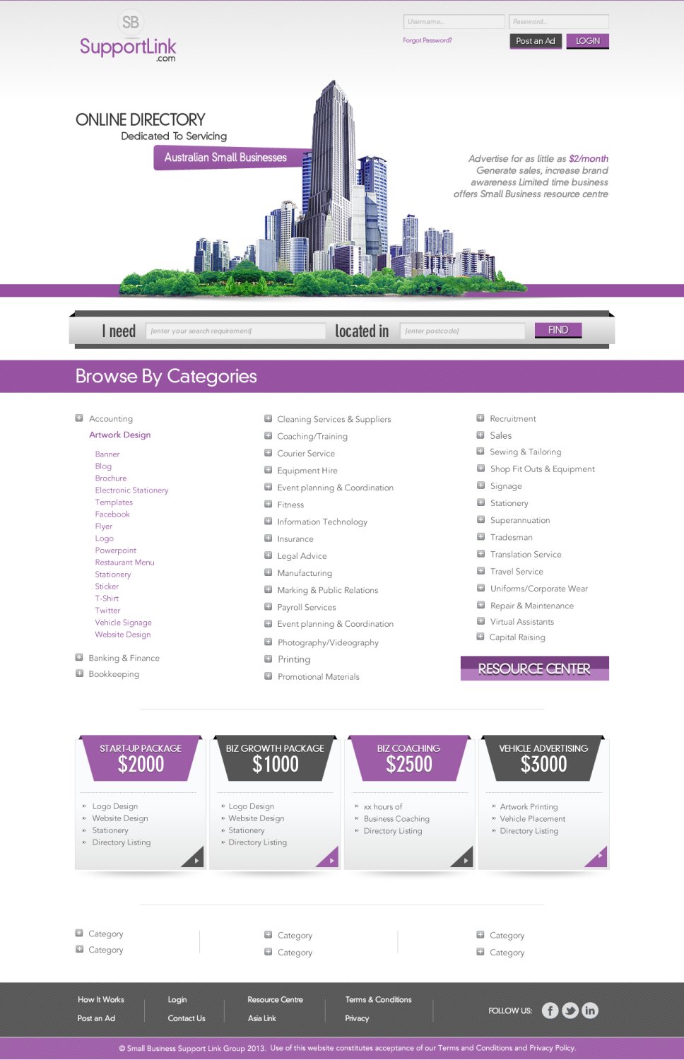Web Design by TechWise for Small Business Support Link | Design #1743984