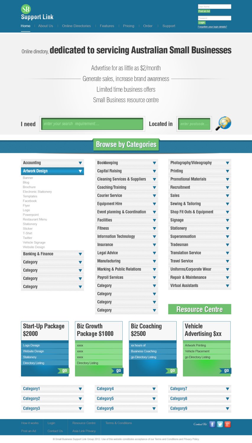 Web-Design von TechWise für Small Business Support Link | Design #1743992