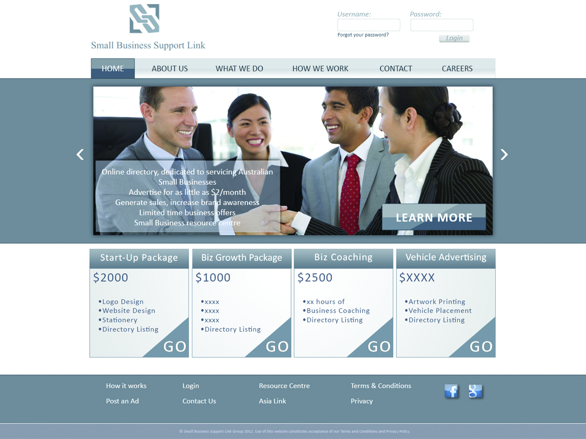 Web Design par Blind pour Small Business Support Link | Design #1721123