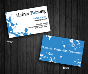 Business Card Design by frogbaba for Hafner Painting | Design: #2013918