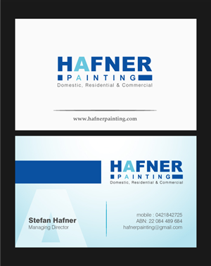 Business Card Design by ideaz2050 for Hafner Painting | Design: #2011527