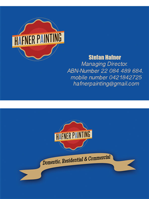 Business Card Design by dinesh for Hafner Painting | Design #2011104