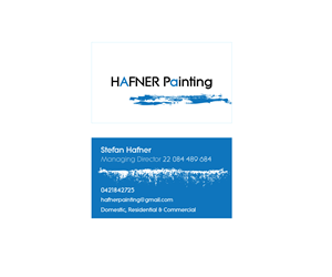 Business Card Design by elpisk for Hafner Painting | Design: #2009635