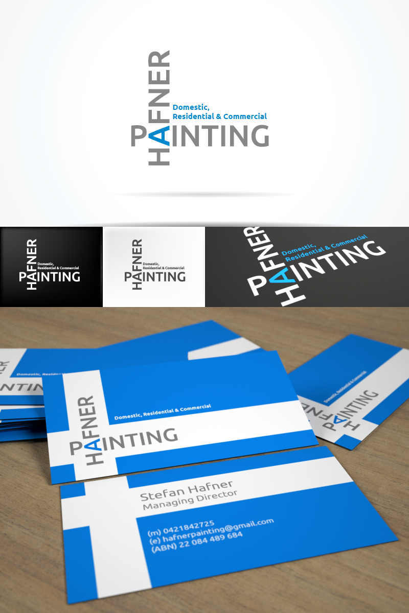 Business Card Design by Outright Group for Hafner Painting | Design #2010330