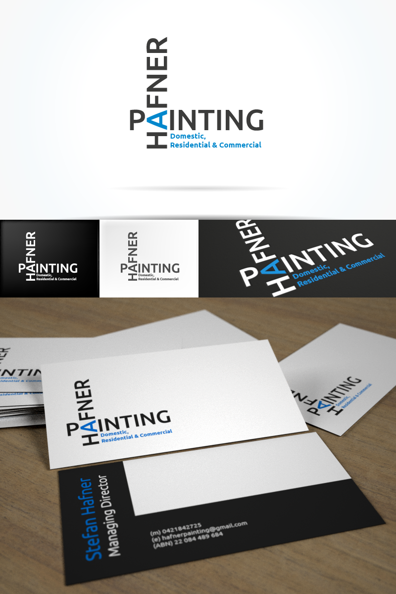 Business Card Design by Outright Group for Hafner Painting | Design #2010335