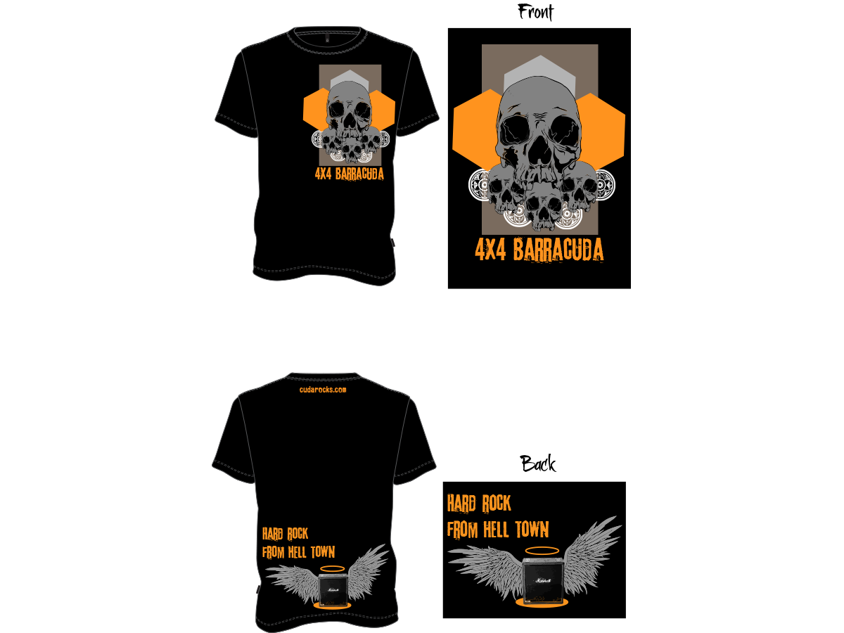 T-shirt Design by BOWSKI for 4x4 Barracuda | Design #6574171