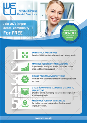 Flyer design that focuses on dental market | Flyer-Design von Pinky 