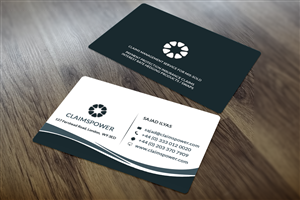Business Card Design by Sajin for Claimspower | Design: #6653645