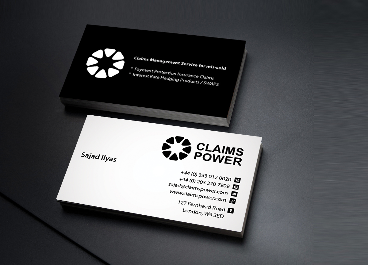 Business Card Design by Creations Box 2015 for Claimspower | Design #6613272