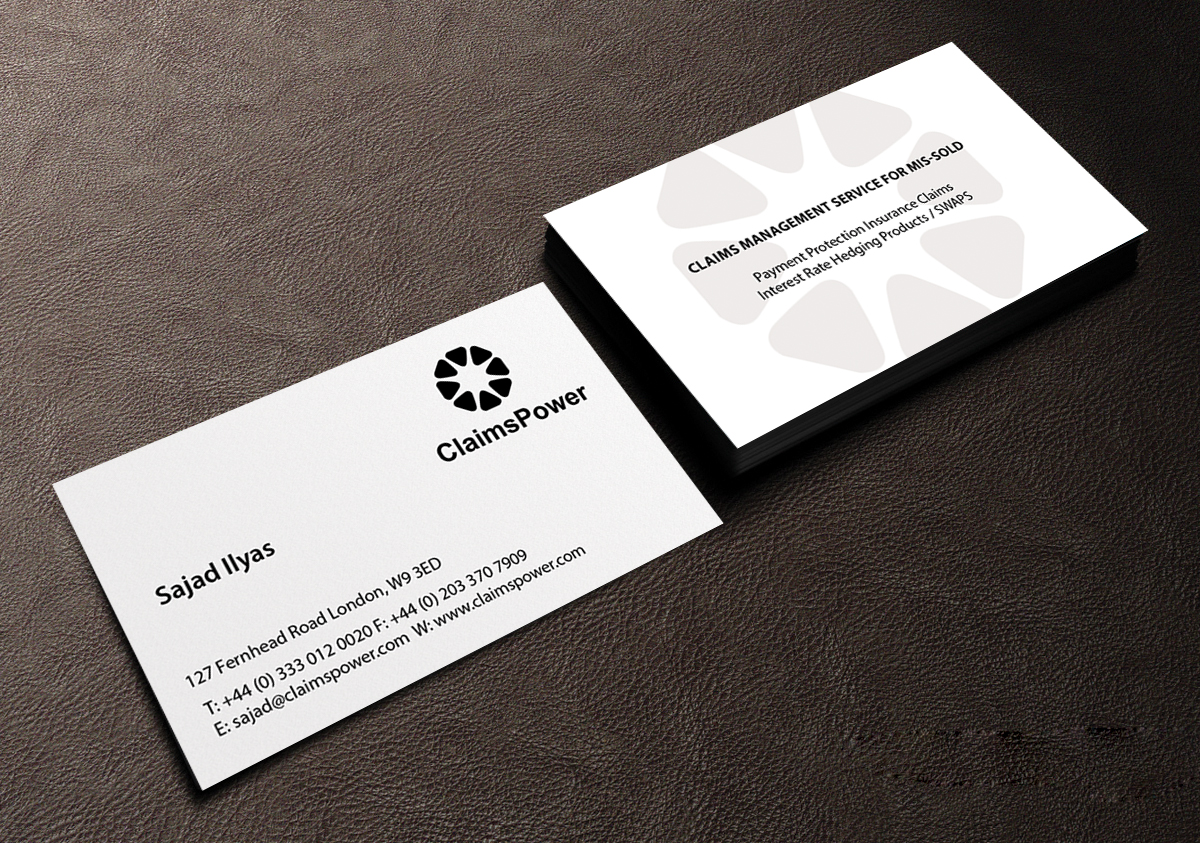 Business Card Design by Creations Box 2015 for Claimspower | Design #6613288