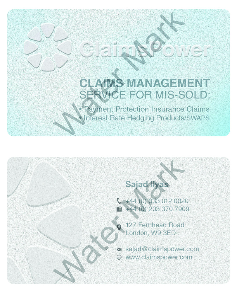 Business Card Design by nitin.kondhare2010 for Claimspower | Design #6590581