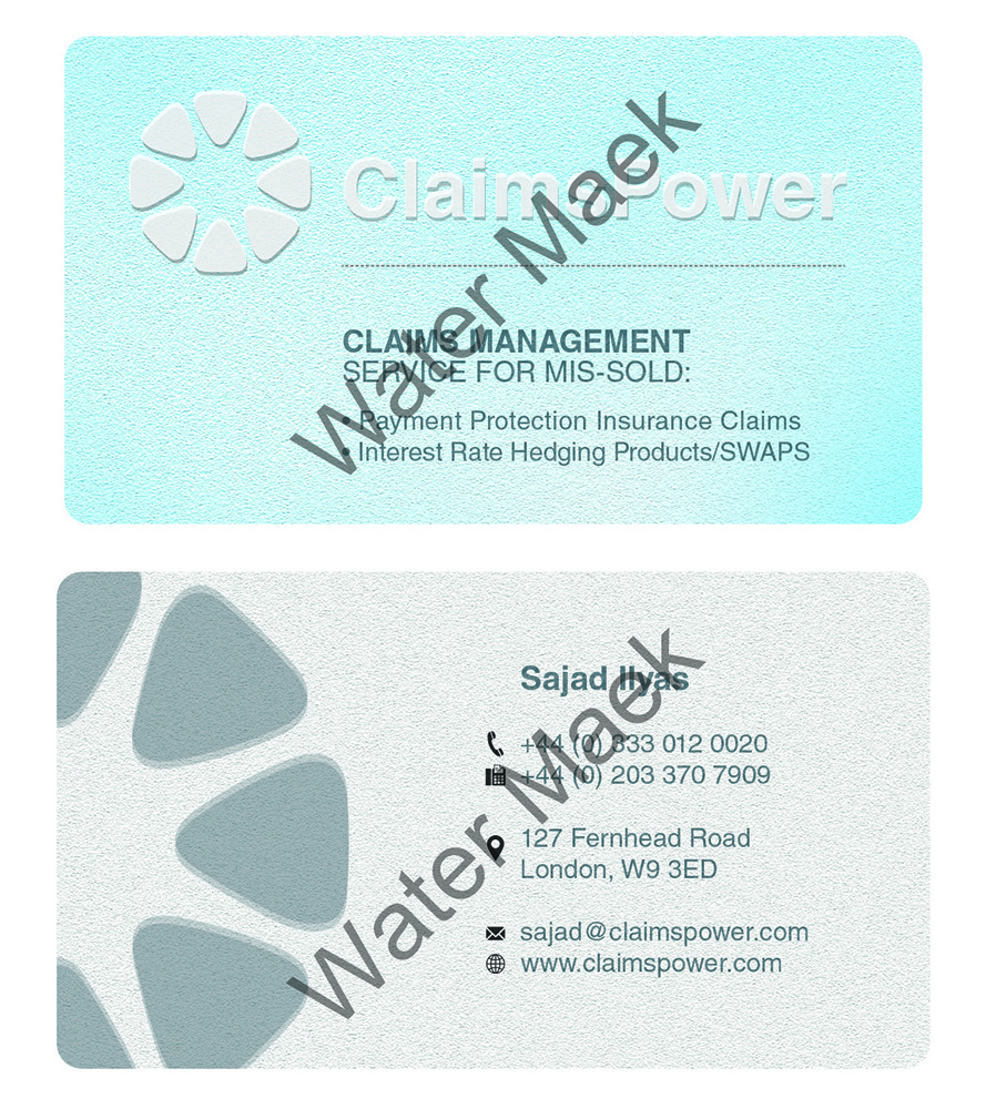Business Card Design by nitin.kondhare2010 for Claimspower | Design #6630104