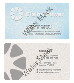 Business Card Design by nitin.kondhare2010 for Claimspower | Design: #6630104