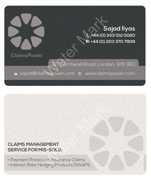 Business Card Design by nitin.kondhare2010 for Claimspower | Design: #6640275