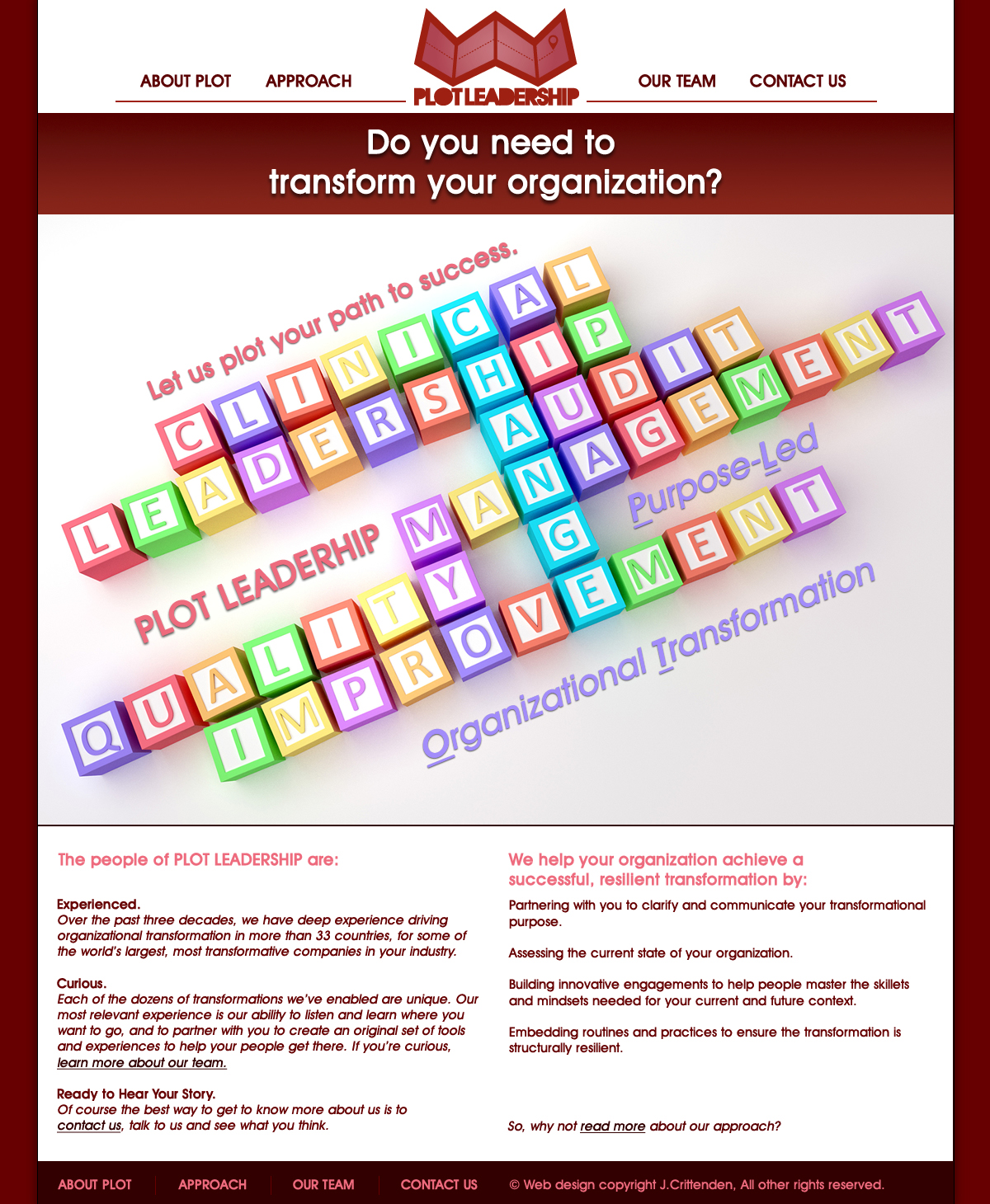 Web Design by J.Crittenden for this project | Design #6591376