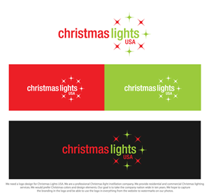 Logo Design by Colorflix™ for Christmas Lights USA | Design: #6583767