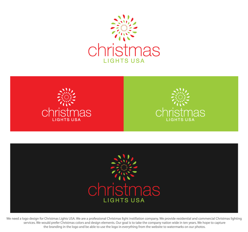 Logo Design by Colorflix™ for Christmas Lights USA | Design #6583770