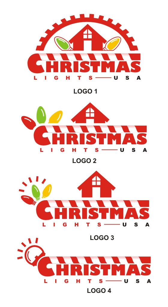 Logo Design by tiyanww for Christmas Lights USA | Design #6590022