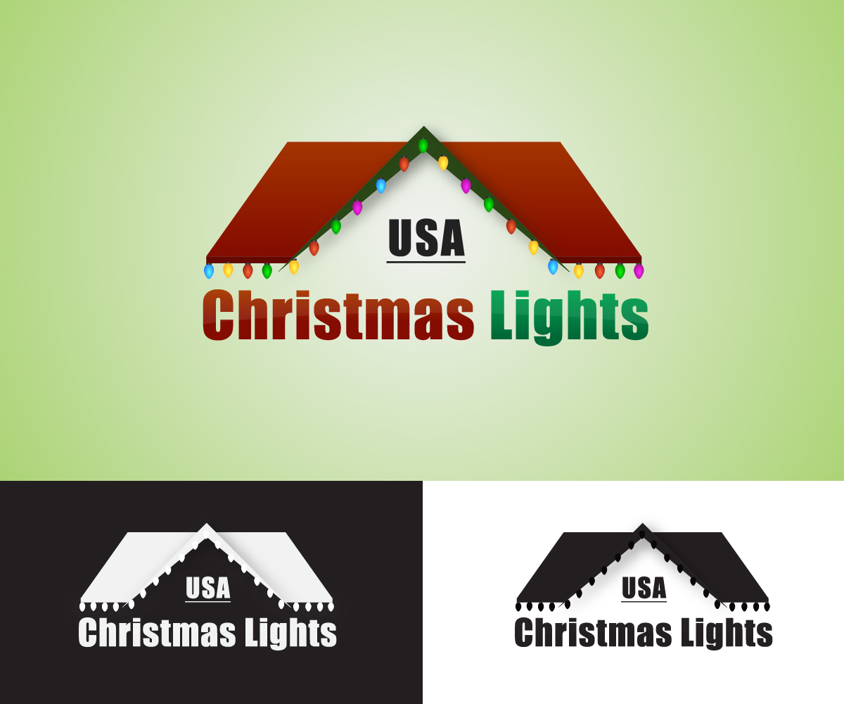 Logo Design by arsiB for Christmas Lights USA | Design #6614723