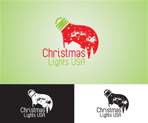 Logo Design by arsiB for Christmas Lights USA | Design: #6636416