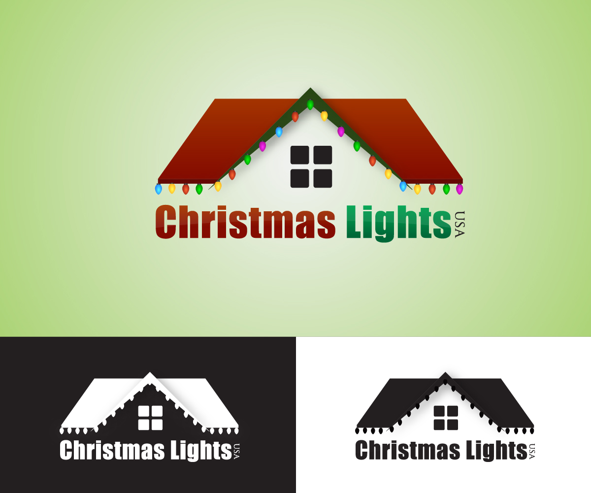 Logo Design by arsiB for Christmas Lights USA | Design #6636644