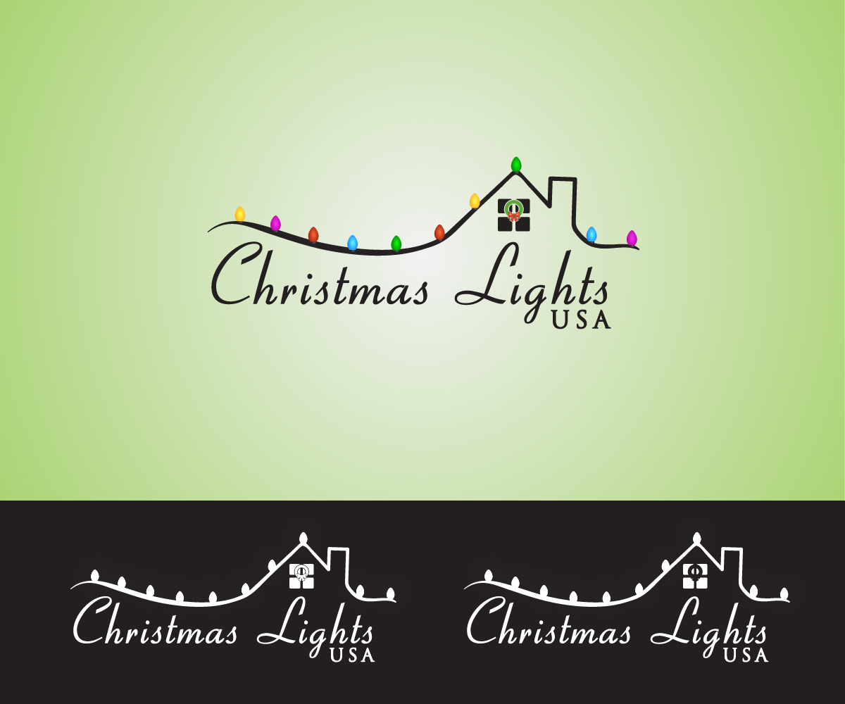 Logo Design by arsiB for Christmas Lights USA | Design #6644601