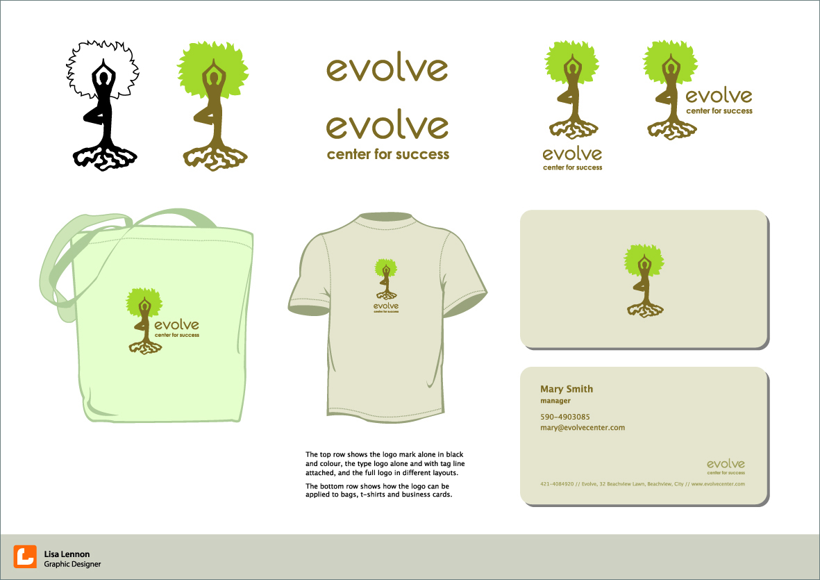 Diseño de Logo por Lisa Lennon Designs para Evolve-Center for Success | Diseño #10471