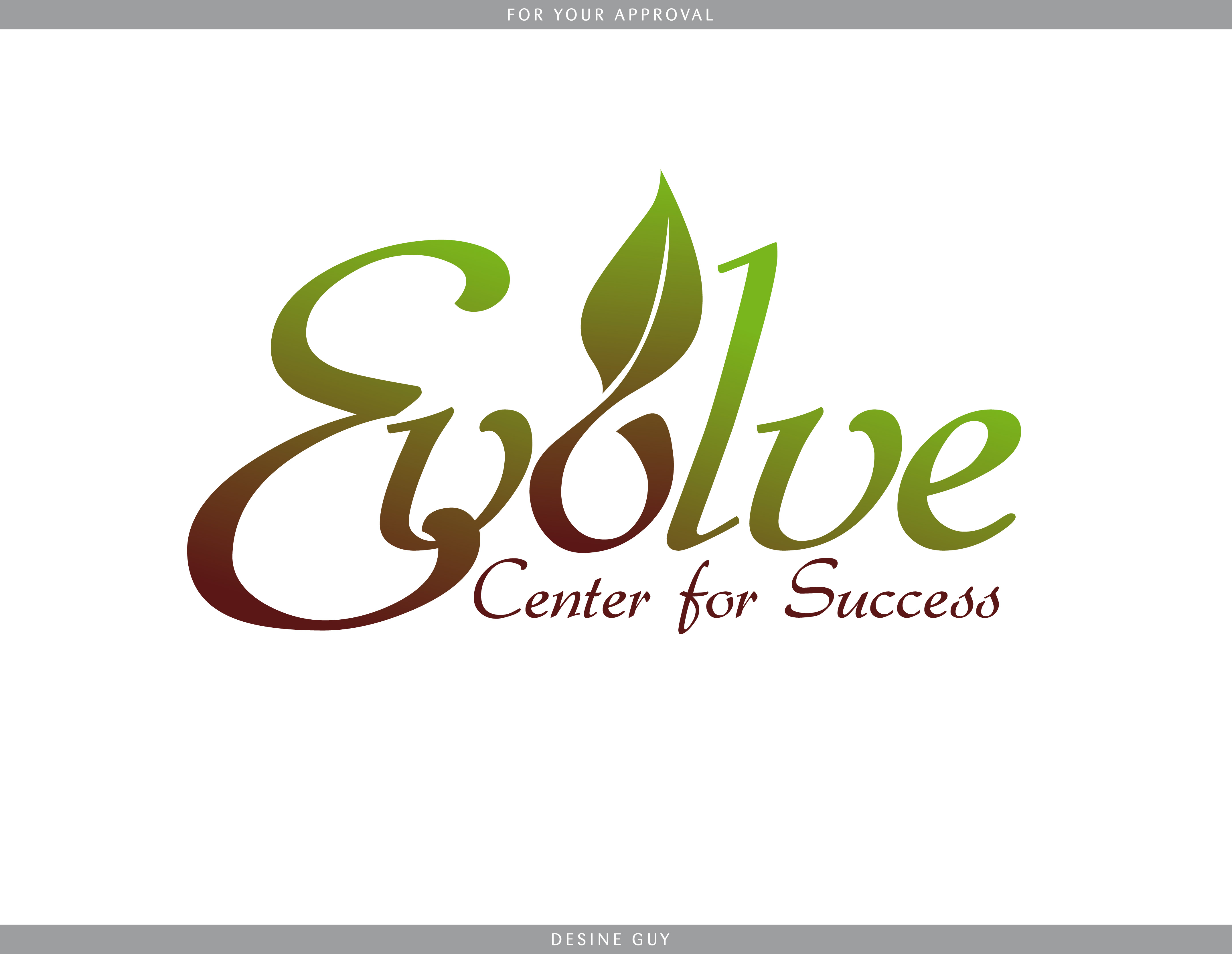 Logo Design by S.R.Graphic Design for Evolve-Center for Success | Design #10529